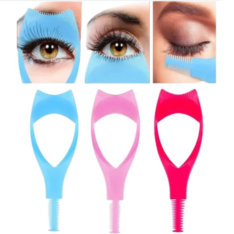 Mascara 3-18 Pieces 3 in 1, Upper and Lower Mascara Protection, Plastic Eyeliner and Eyeliner Applicator, Cosmetic Eyeliner Tools