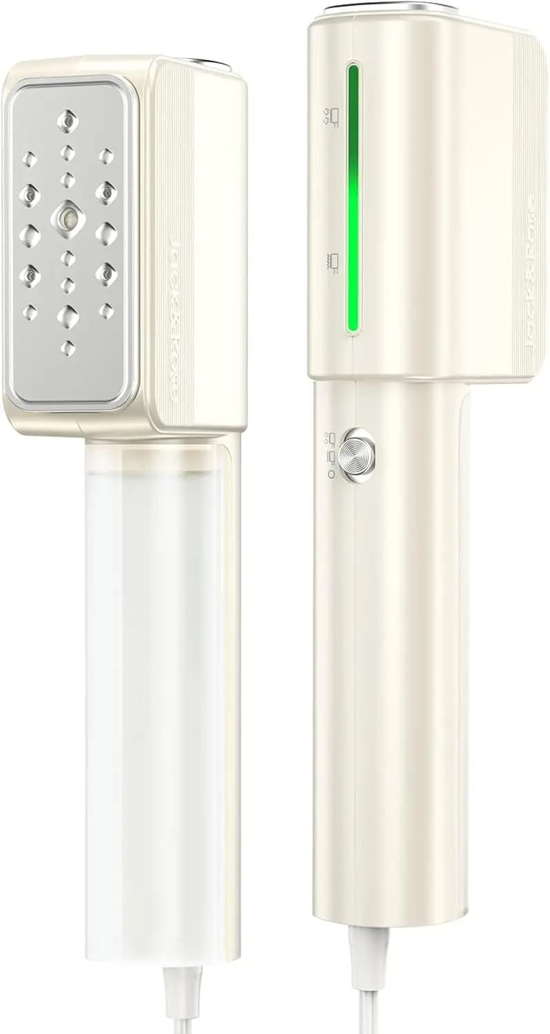Ferro da Stiro Portatile da Viaggio, Doppia Tensione 110-230V, Mini Formato 9x2.6in, Riscaldamento Rapido in 15s, Ferro 2-in-1 per Vestiti