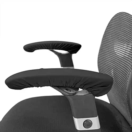 Copribraccioli elasticizzati neri per sedie da ufficio, da gaming e da computer - Coppia rimovibile e resistente alla polvere
