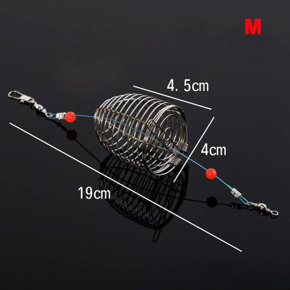 Trap door for small fish bait Basket for baits Sand for fishing baits Fishing feeder