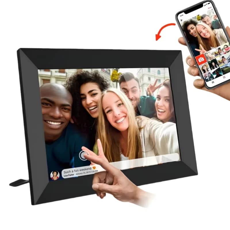 Factory Supply Bulk 10 Inch WiFi LCD Cloud Video Free Download Picture Digital Photo Frame
