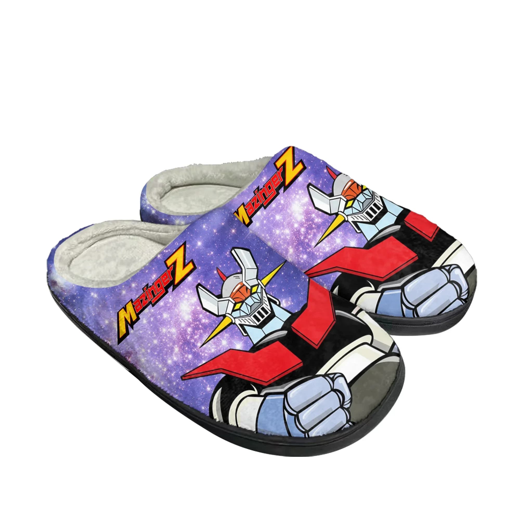 Pantofole Personalizzate in Cotone Mazinger Z Manga Anime Comics, Sandali Casual da Uomo e Donna, Scarpe Termiche in Peluche