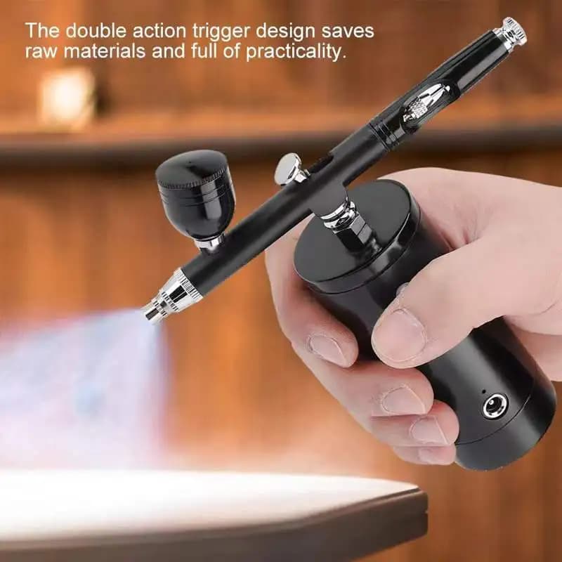 Aerografo Elettrico Portatile Ricaricabile con Ugello da 1,3 mm ad Alta Pressione per Nail Art
