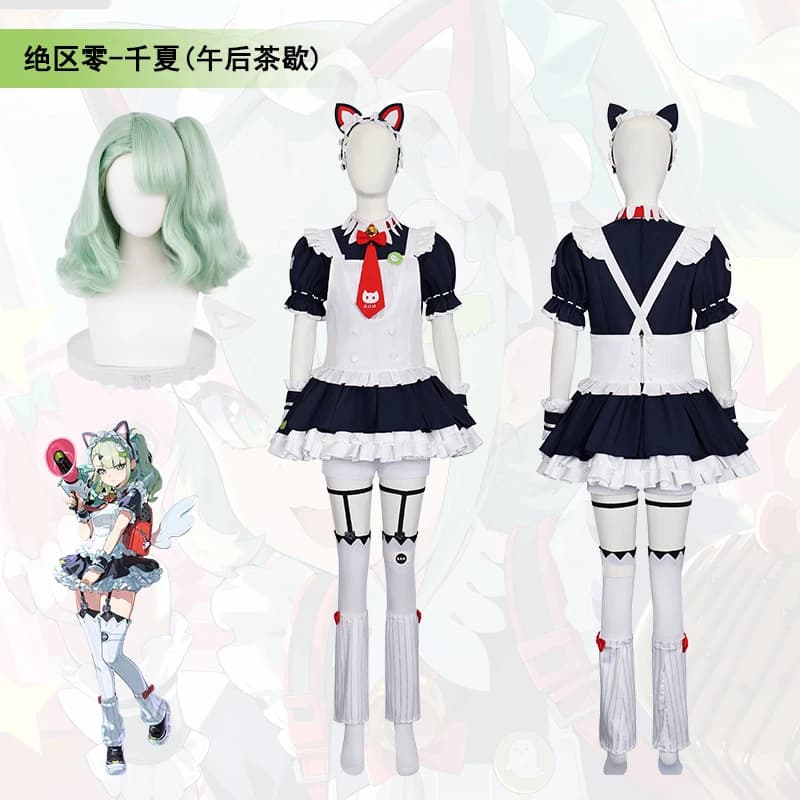 ZZZ Sunna Cosplay Costume Halloween Christmas Game Zenless Zone Zero Women new cute Lolita dress prop bag wig Sunna uniform