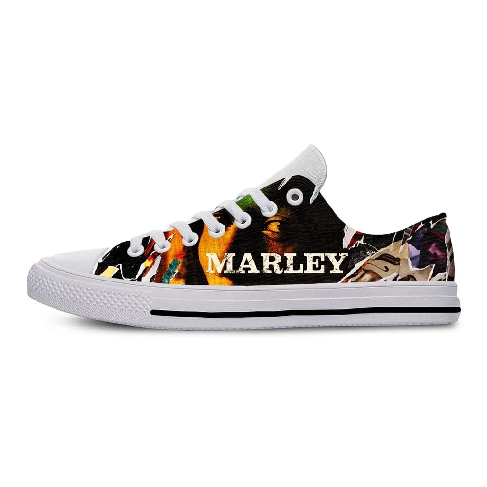Hot Fashion Man Bob Marley Woman Lightweight Sneakers Breathable Classic Canvas Shoes High Quality Low Top Casual Board Shoes