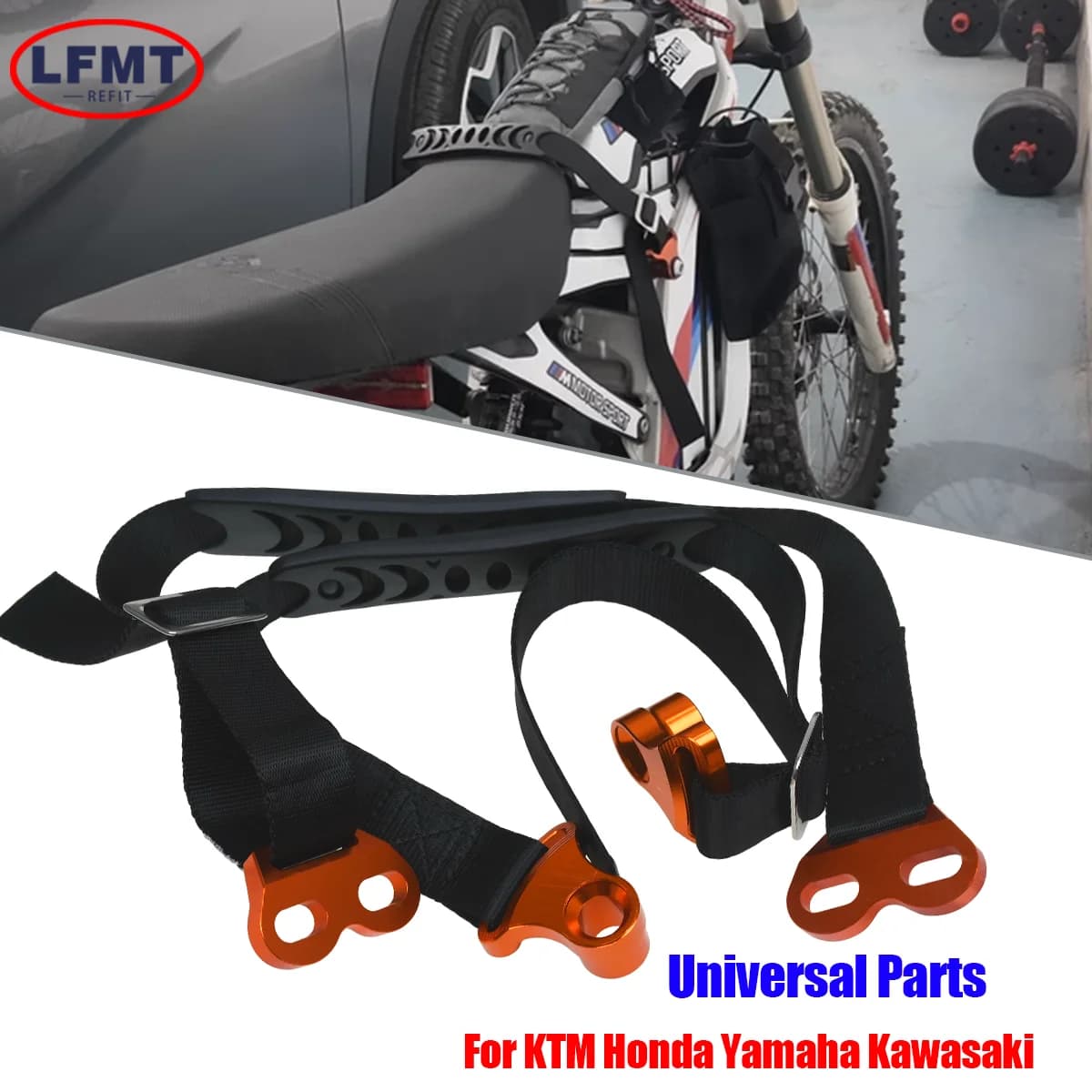 Motocross CNC Rear Rescue Pull Strap Sling Belt For Dirt Bike For Honda KTM Kawasaki Suzuki Yamaha YZ WR 250F 450F 250 450