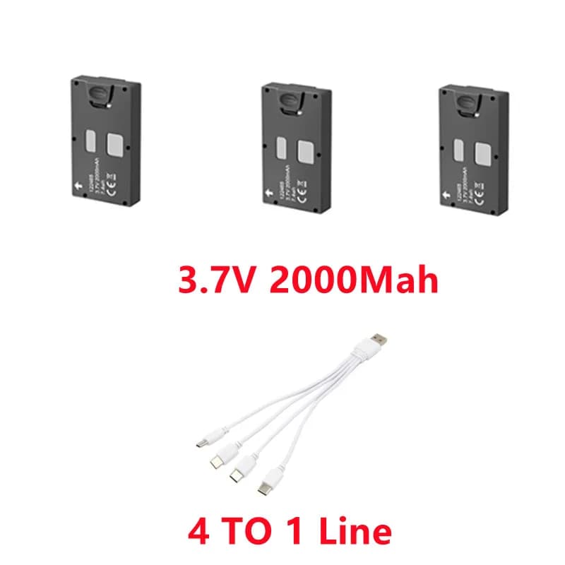KS66 Dron Battery KS66 K066 Avoiding Obstacle Remote Control RC Drone Quadcopter Spare Parts 3.7V 2000mah Battery/Propeller/USB