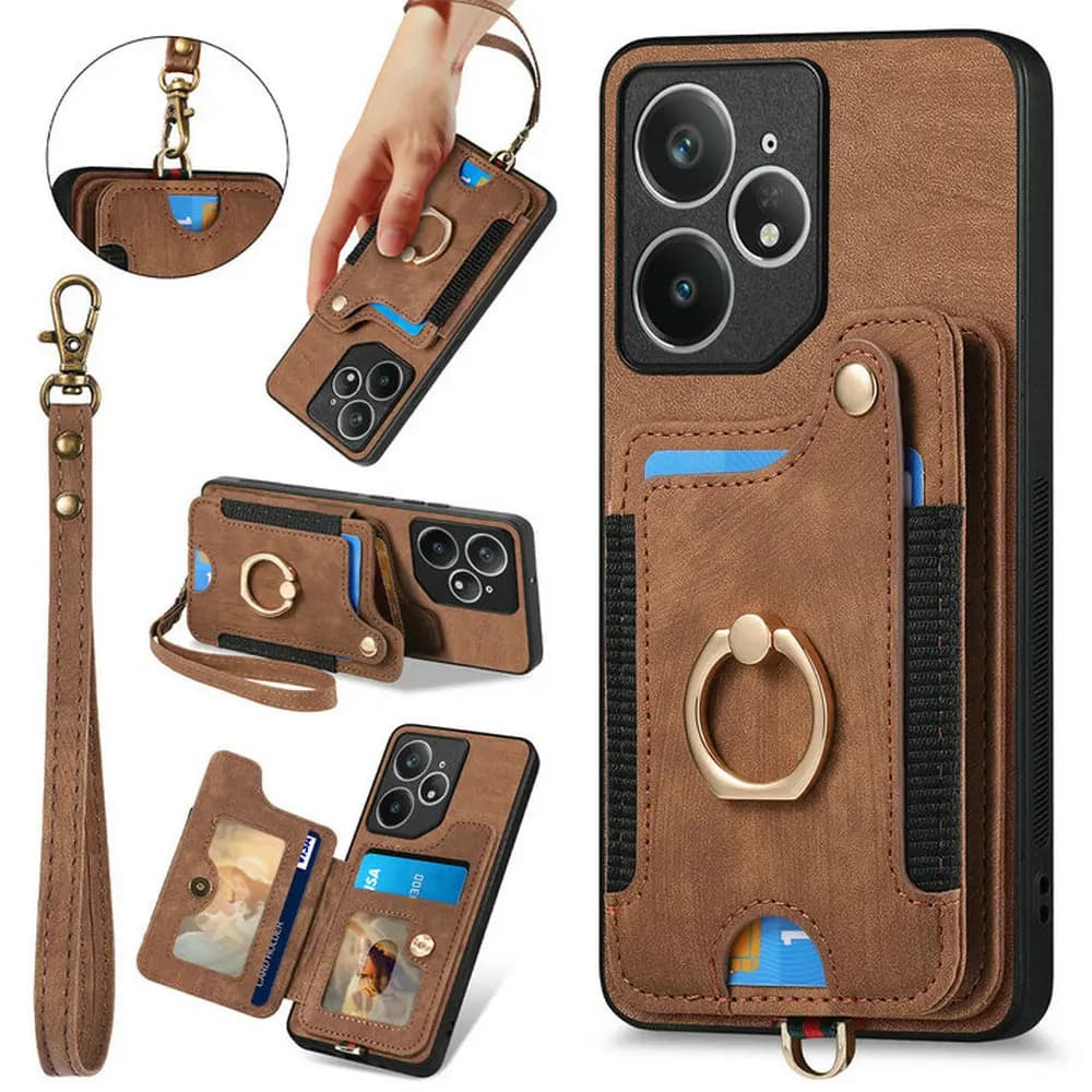 Per OPPO Realme GT 8 Pro 5G Custodia di lusso RFID Blocco Portafoglio in pelle Fonda Realme GT7 Pro Magnete Cover posteriore Realmi Neo7 Etui