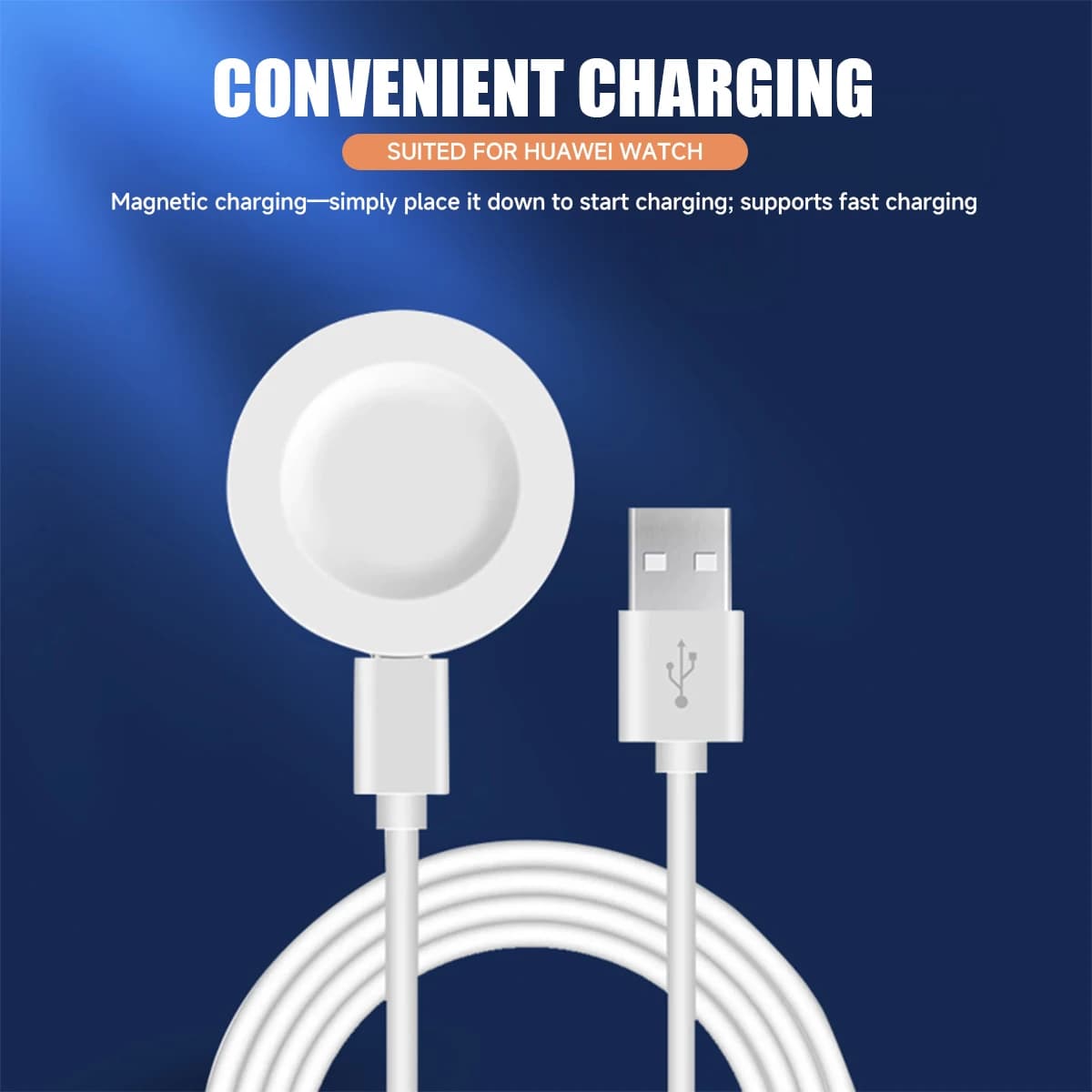 Caricatore Magnetico Type-C a USB per Huawei Watch GT3, GT 2e, GT2, Honor Watch Magic 2, Dream, GS Pro, Base di Ricarica Intelligente