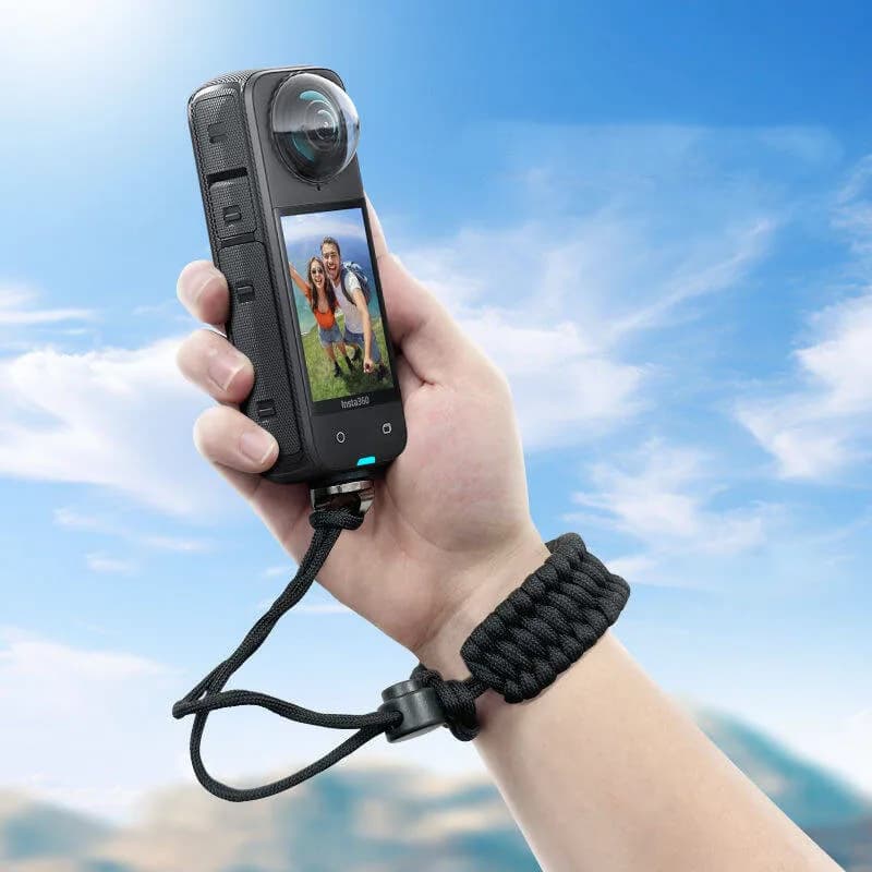 Per insta360 X5 cinturino da polso per fotocamera cinturini da polso regolabili in nylon con vite 1/4 X4/DJI Osmo 360 Pocket3