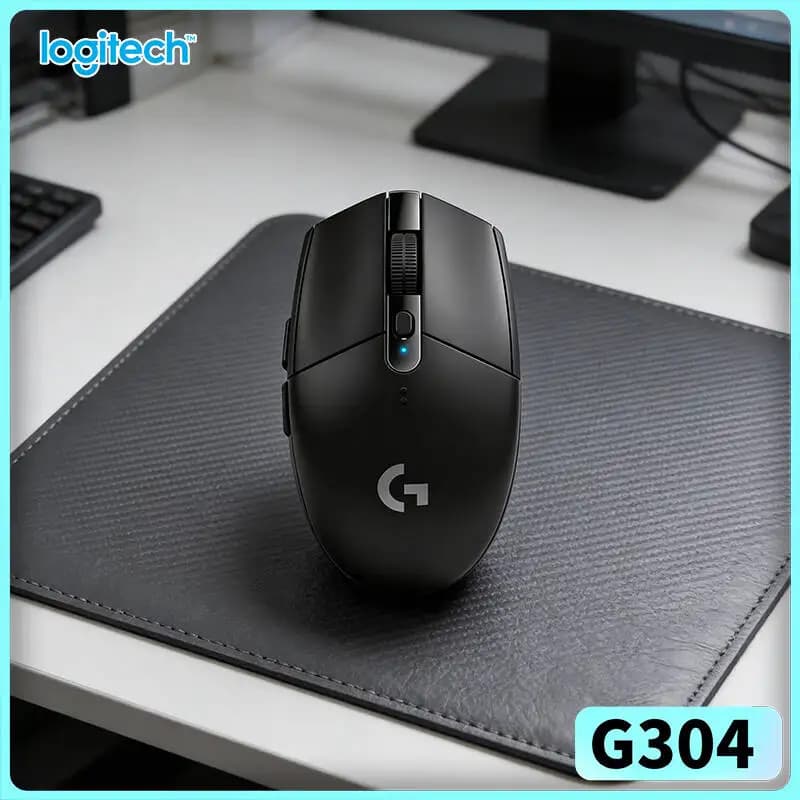 Mouse da Gaming Wireless Logitech G304 LIGHTSPEED, Sensore HERO 12000 DPI, Latenza 1ms, Batteria 250 Ore, Piedini Scorrevoli
