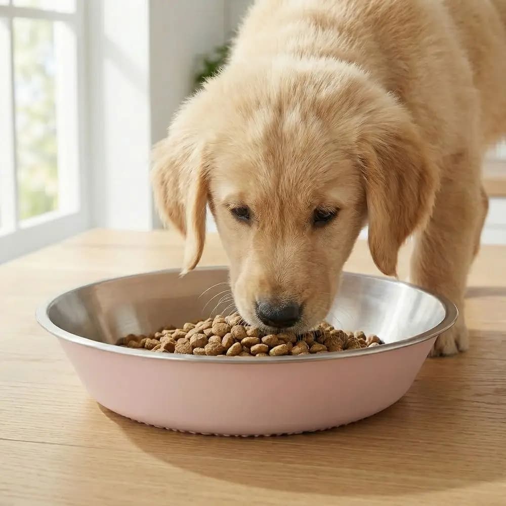Ciotola per Cani in Acciaio Inox a Bocca Larga, Antiscivolo e Antiribaltamento, Ciotole per Gatti con Base in Silicone, Impilabili, per Alimentazione Multi-Pet
