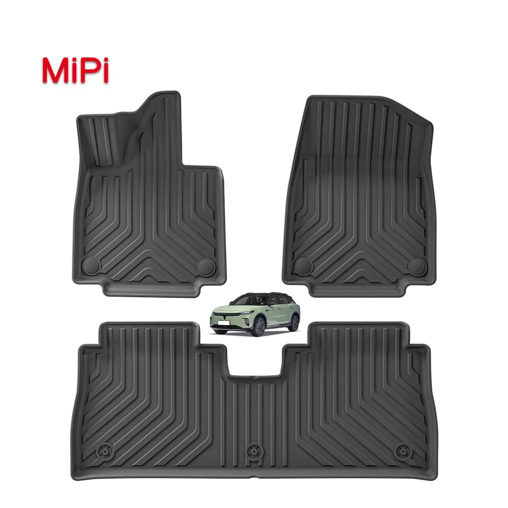 Tappetini per auto TPE 3D 5 posti per VOYAH I-Cozy / Courage 2024 Tappetini per auto antiscivolo impermeabili