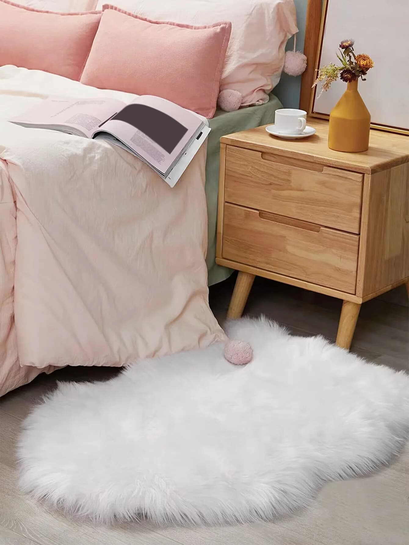 Living room bedroom decor Footwear profile Foft Fluffy thickened carpet