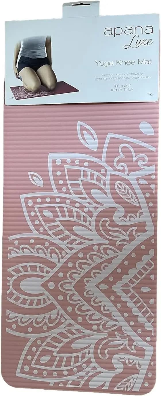 Tappetino per Yoga, Rosa Chiaro, Imbottito per il Comfort, Antiscivolo, Cuscinetto Spesso per la Protezione delle Articolazioni