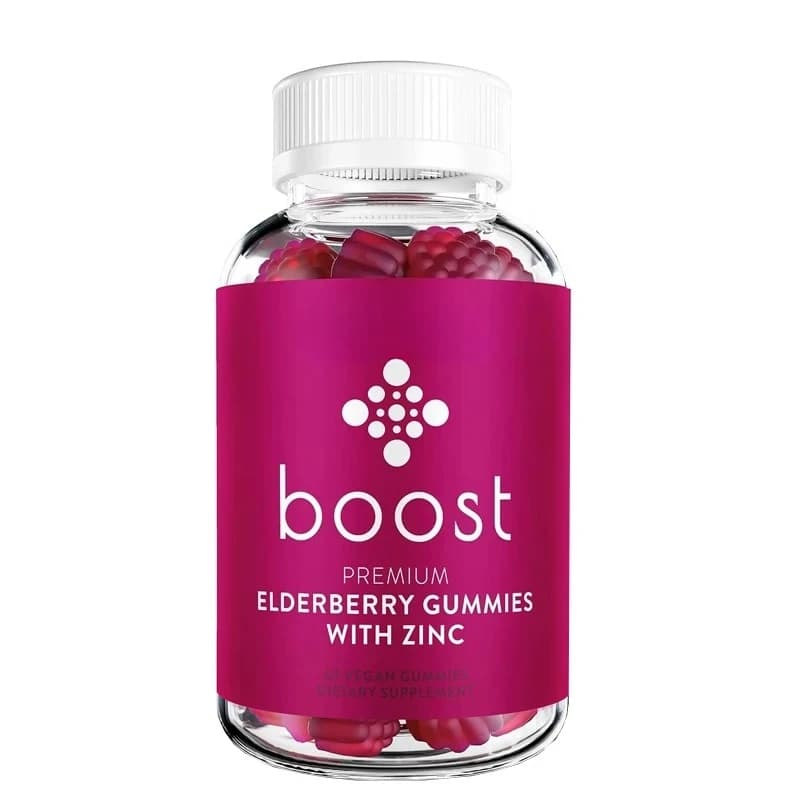 Enhanced elder gums contain zinc and vitamin C: immune enhancers+integrators in zinc | Non GMO and vegetarian, 60 gummy candies