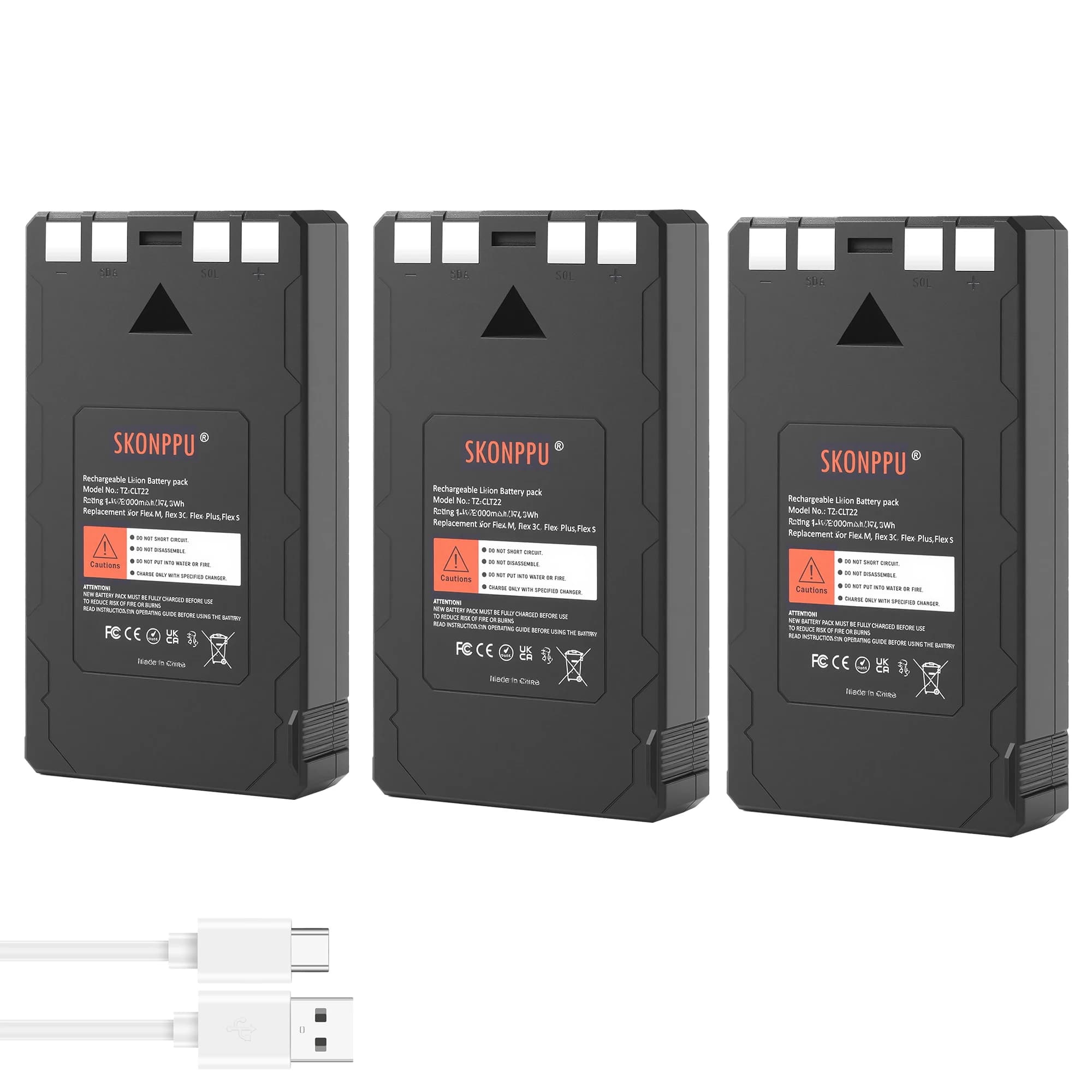 Batteria di Ricambio al Litio da 7000mAh per SPYPOINT LIT-22 Compatibile con Fotocamere da Caccia Flex-M, Flex-S, Flex G-36, Flex-Plus