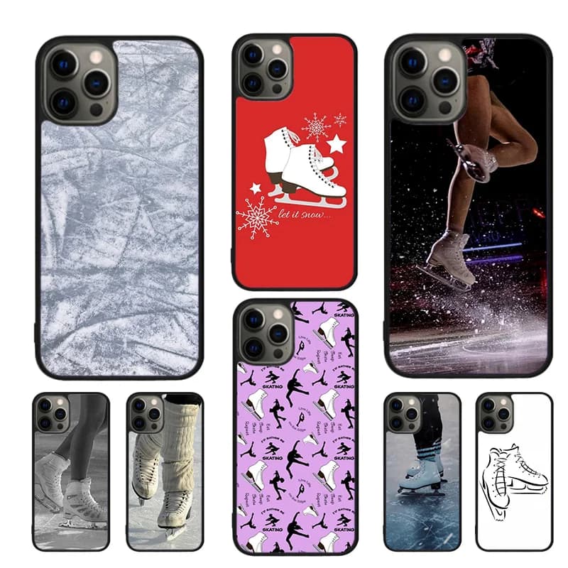 Pattinaggio di figura Pattinaggio su ghiaccio Custodie per cellulari Cover per iPhone 17 Air 16 15 14 12 13 11 Pro MAX apple Plus SE2020 Coque