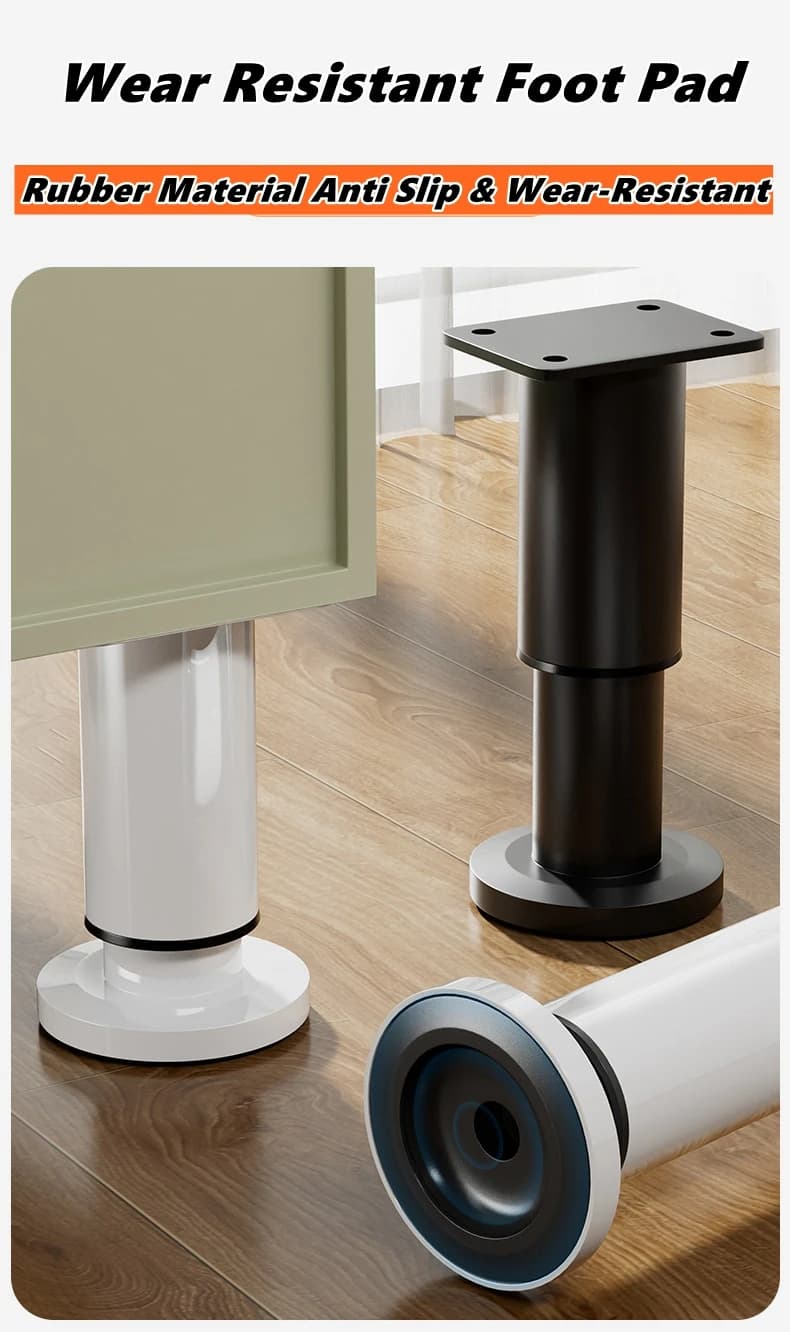 Gambe di Supporto Regolabili in Altezza per Strutture Letto, Gambe Regolabili in Metallo per Letto/Divano/Armadio/Tavolo