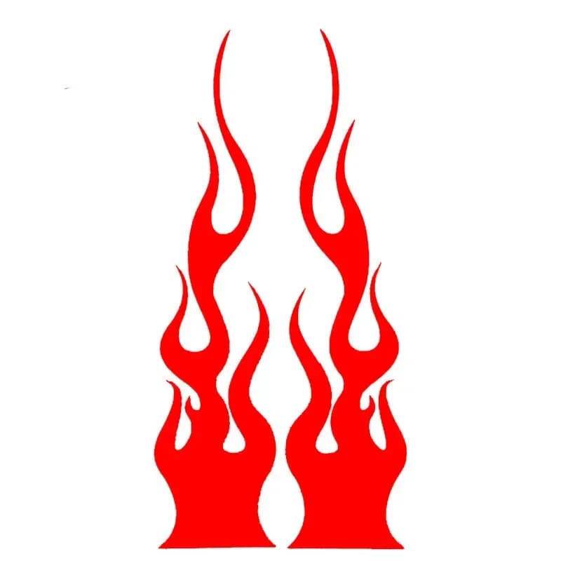 Casco moto Fiamma Serbatoio carburante Adesivi per auto Totem Adesivi per casco antincendio modificati Ghirlanda