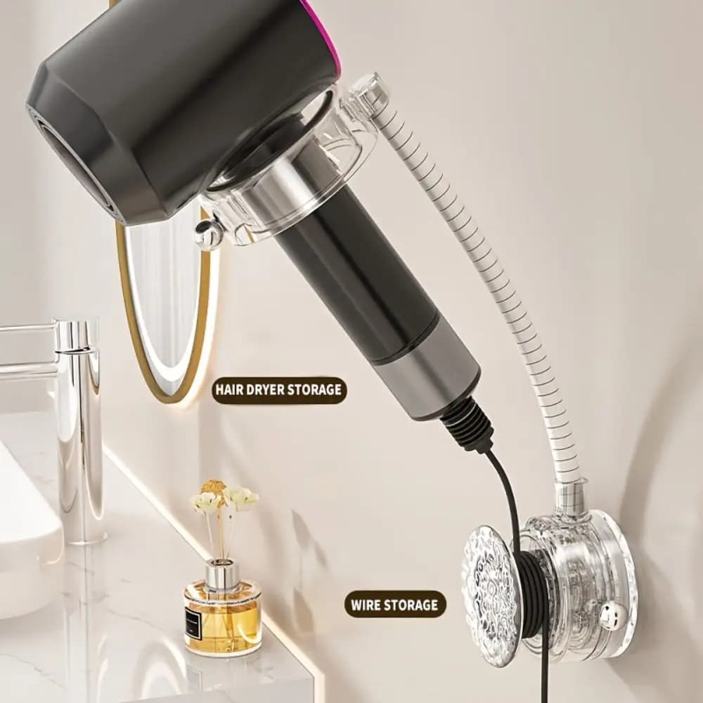 360 Degree Rotation Fan Stand Universal adjustable for hairdryer Free hand wall blower bracket