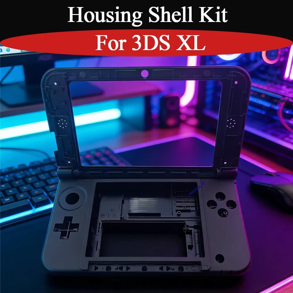 Guscio di ricambio superiore e centrale per 3DS XL/LL con pulsanti completi e penna per console 3DS XL/LL - Accessori da gioco