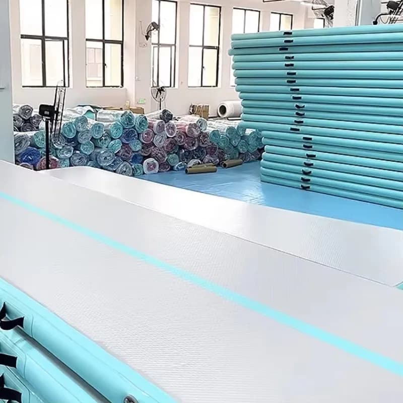 Tappeto Gonfiabile per Ginnastica e Tumbling, Personalizzabile in Colore e Dimensioni, con Tecnologia Drop Stitch per Allenamento Domestico, Cheerleading e Yoga, Vendita all'Ingrosso