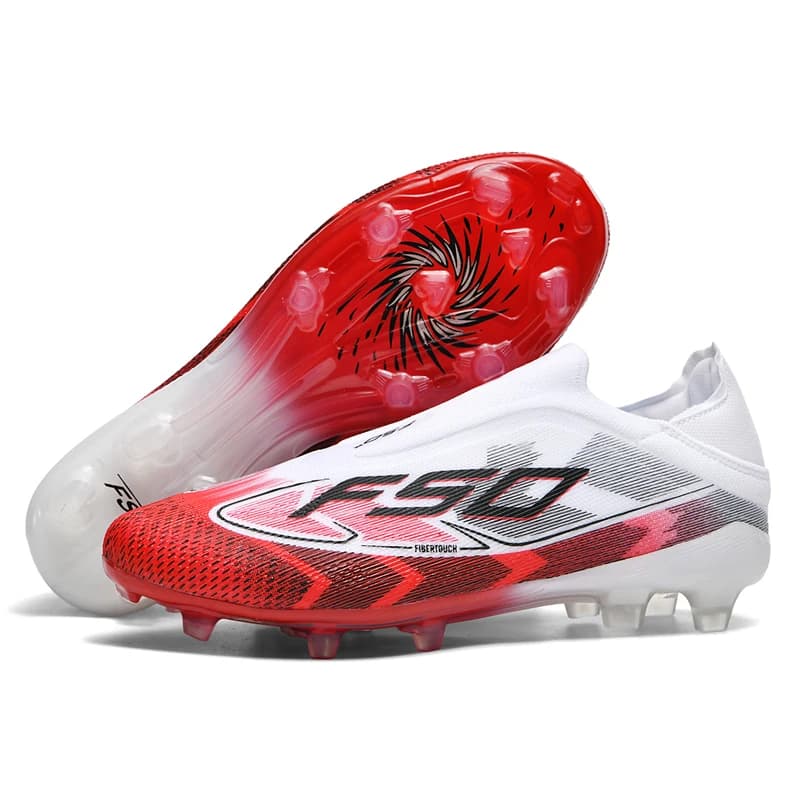 Laceless Mens Soccer Shoes Boys F50 TF/FG Training Football Sneakers for Youth Turf Soccer Cleats Chuteira Campo 35-45