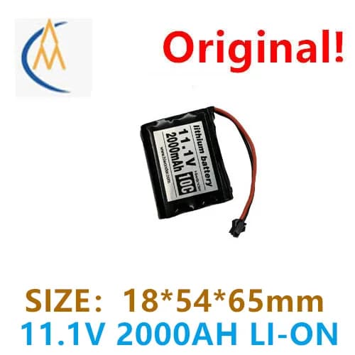 Batteria ricaricabile al litio originale autentica 18650 2000MAH spina 11.1V3 torcia per illuminazione da pesca a corda 10C