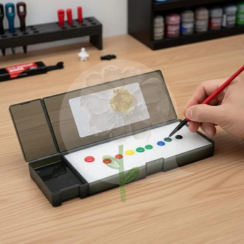 Wet paint modeling tool, portable acrylic painting model coloring, wet tray, wet tray, water-based paint rack