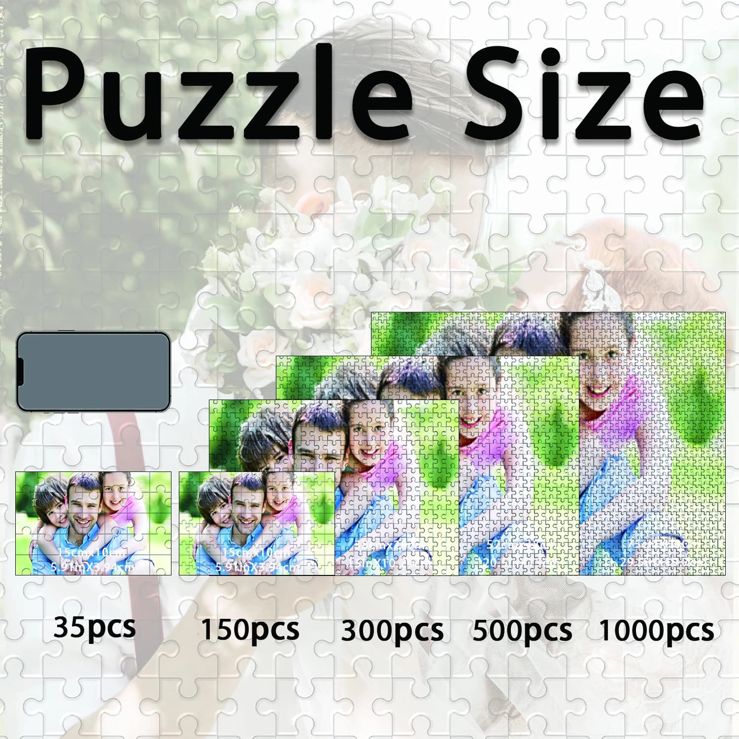 35/150/300/500/1000 pezzi cool family Foto personalizzata Puzzle di decompressione personalizzati Puzzle Puzzle personalizzati in foto