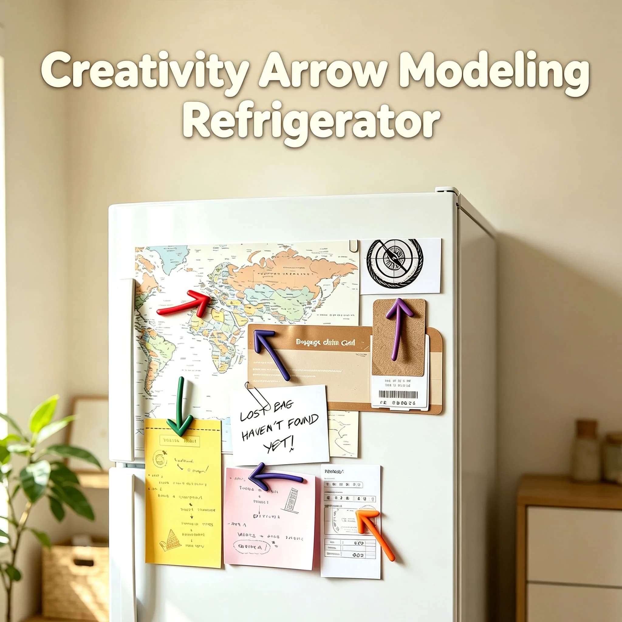 Arrow Refrigerator Sticker Message Reminder Magnet Arrow Shape Refrigerator Magnets Daily Use Home Decoration Practical Gift