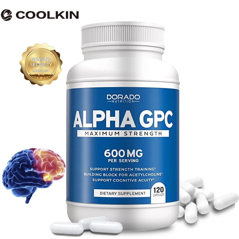 Alpha GPC Choline brain supplement for advanced memory formula of acetylene, concentration and brain capsules