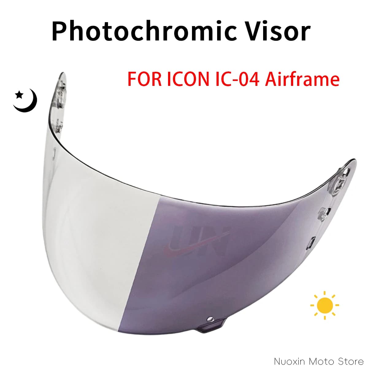 All Seasons Motorcycle Shield For ICON IC04 Airframe Pro Airmada Airform Helmet Light Transmittance Anti UV Replacement Visor