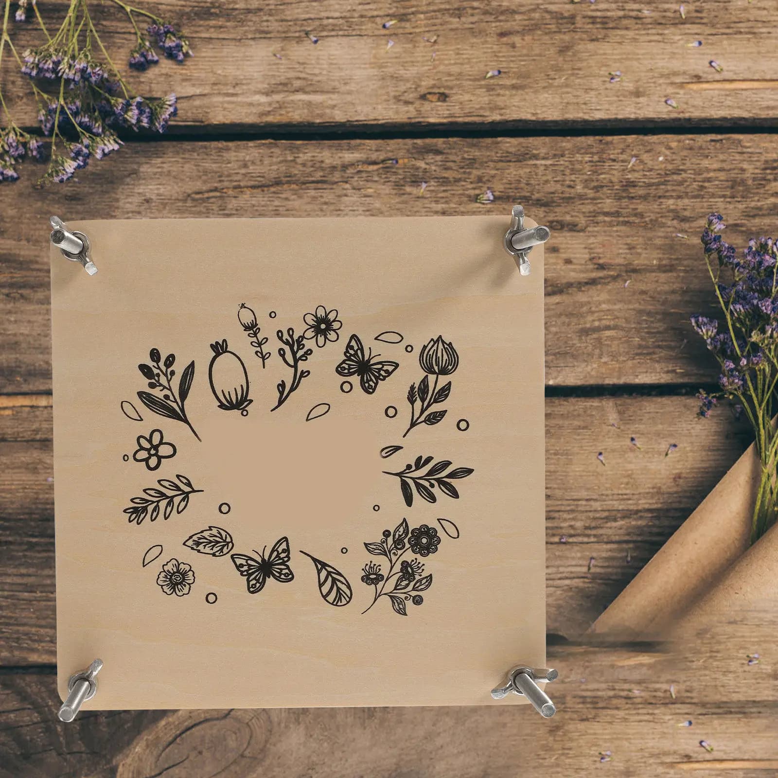 Kit Professionale per Essiccazione Piante con Dispositivo di Goffratura per Fiori, Foglie, Frutta - Strumento per Arte e Artigianato Fai-da-Te