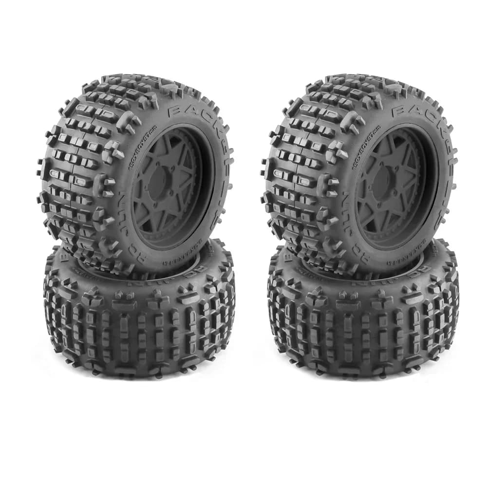 1 set di pneumatici per camion per corso corto da 158 mm con esagono 12 mm 14 mm 17 mm per 1/8 1/10 Slash ARRMA Senton HSP HPI – Durevole e ad alto impugnatura