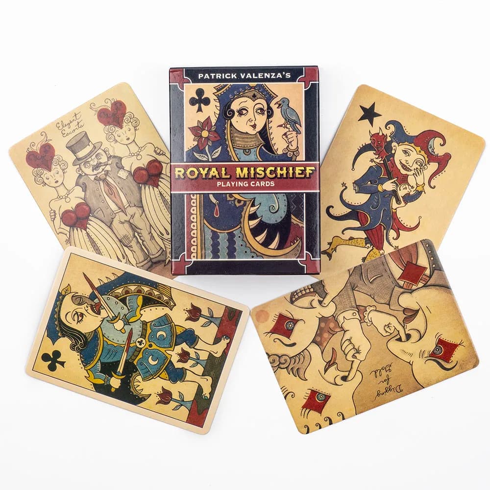 Carte da gioco Royal Mischief, 54 pezzi, carte da tavolo per giochi di gruppo per feste, set di oracoli per precognizione e divinazione, 6,3*8,9 cm