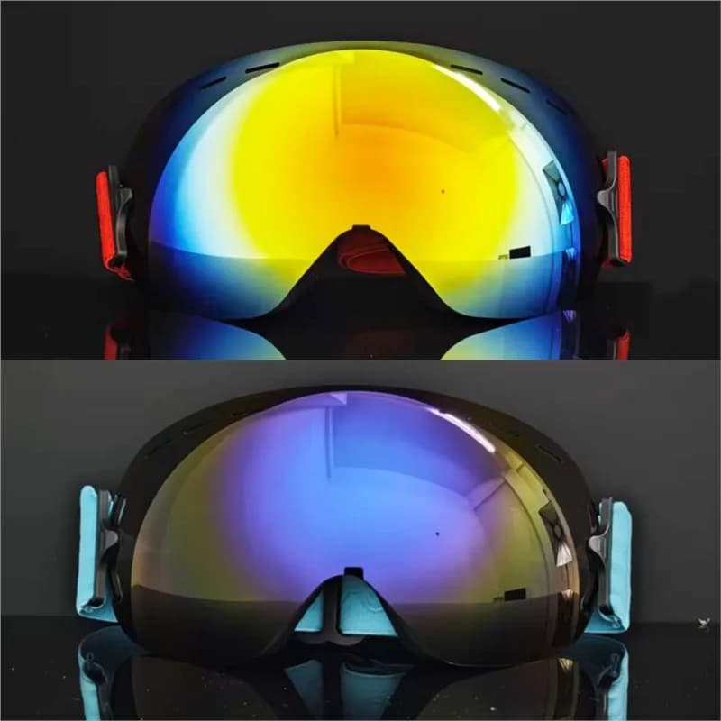 Wide Curved Lens Anti Fog Snow Goggles Comfort Seal Sponge Suitable For Ski Resort Daily Snow Sports Use