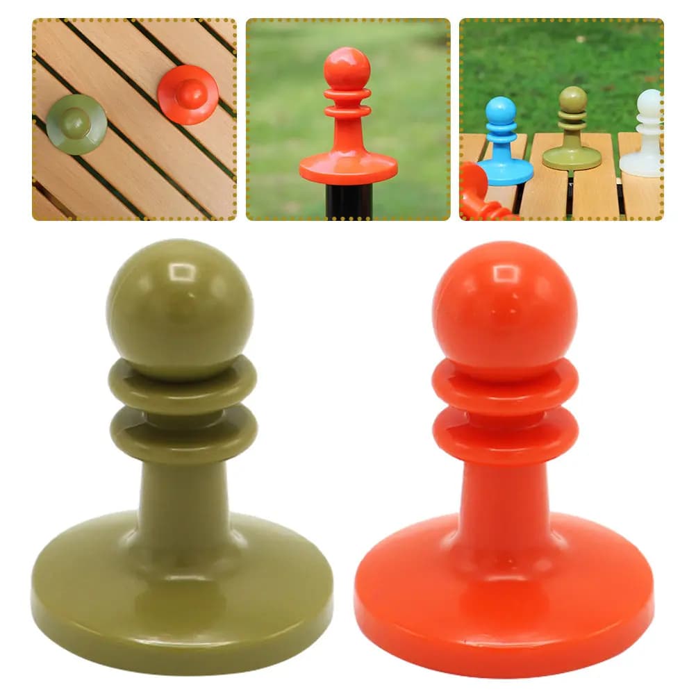 4 Pieces Lightning Carpets for Poles Tent in TPU, External Protection, Camping Accessories, Safety Caps for Tent Support