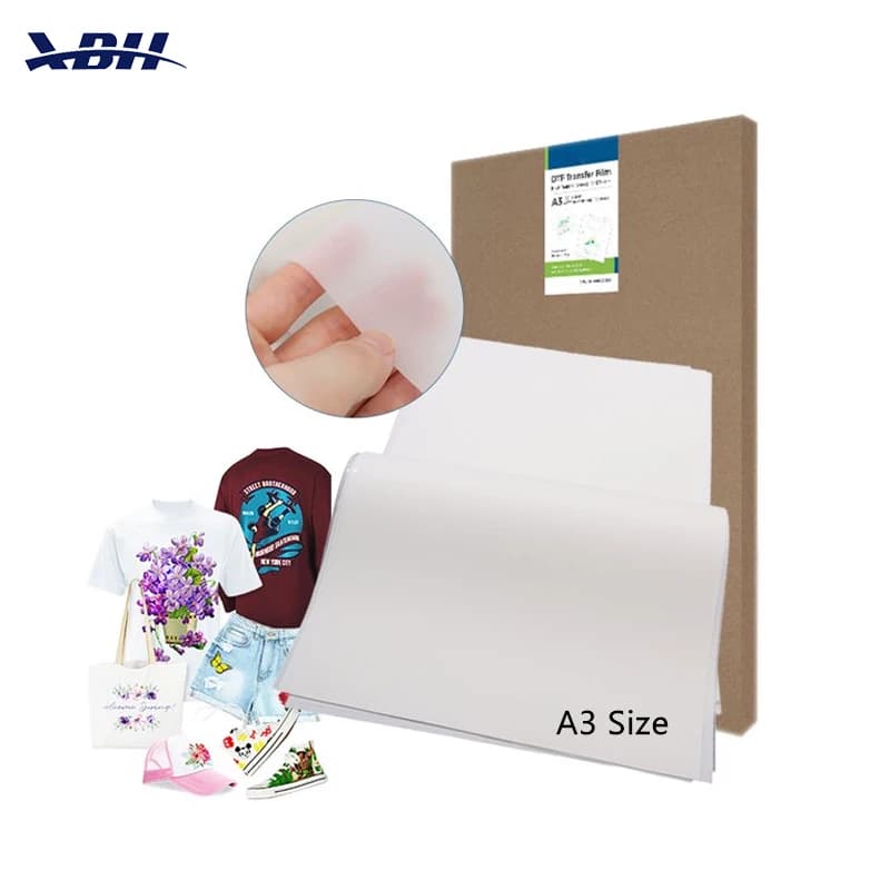 BHUNITY A4 100 Sheets Double-Sided PET Transfer Paper - for Sublimation & DTF Inkjet Printers