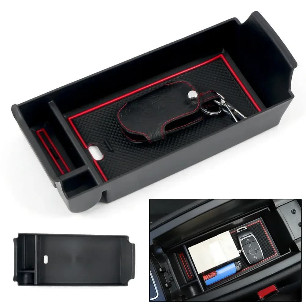 Organizzatore per auto per Mercedes-Benz Classe A Classe B CLA GLA GLB Vassoio portaoggetti per bracciolo centrale Accessori auto NUOVO