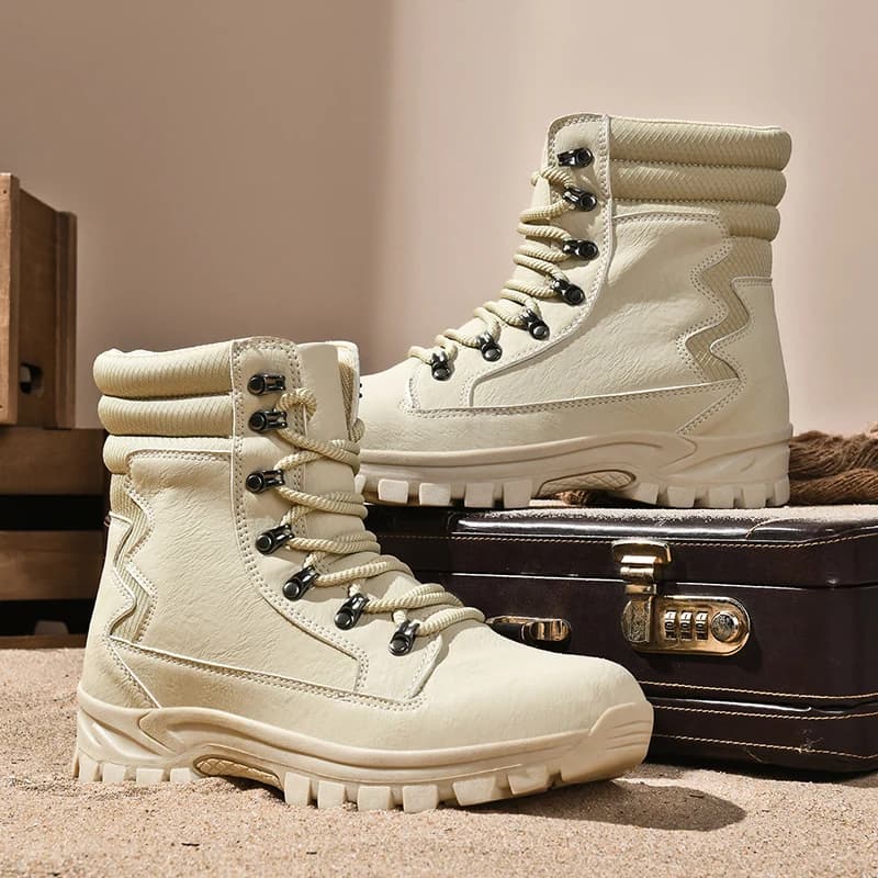 Nuove Scarpe per Coppie, Scarpe da Trekking per Sport all'Aperto, Stivali Impermeabili alla Moda in Stile Britannico per Donne, Stivali da Uomo, Scarpe da Trekking Calde, Scarpe da Donna