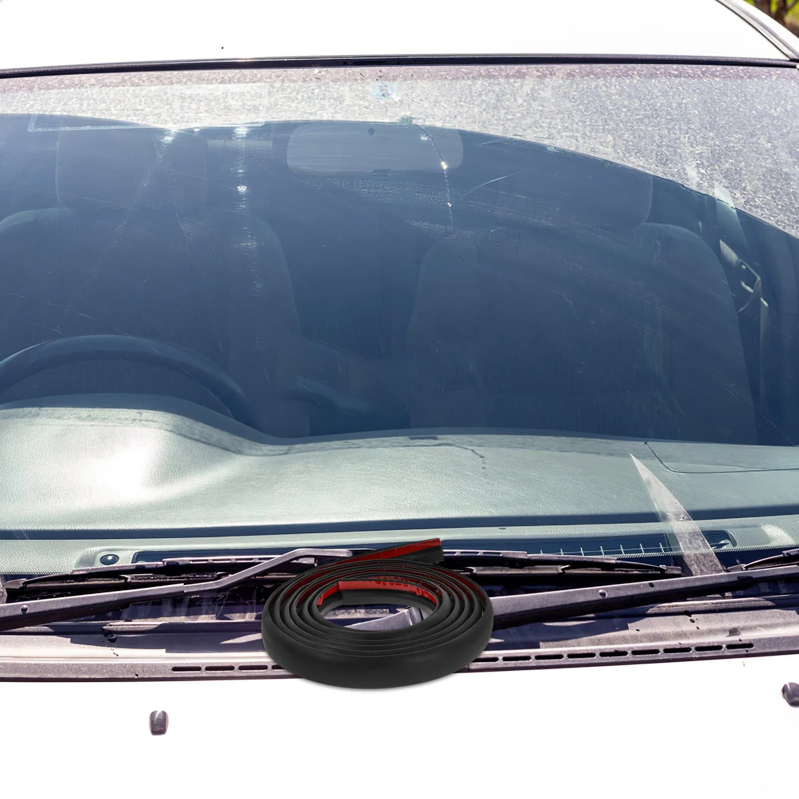 Guarnizione Universale per Parabrezza Auto, Guida Acqua Anteriore, Isolamento Acustico, Guarnizione per Bordo Parabrezza Auto