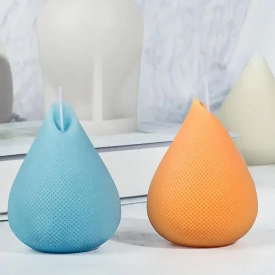 Stampi fatti a mano goccioline d'acqua stampo per candele in Silicone fai da te geometria creativa candela che fa sapone resina argilla stampo regali artigianato artistico