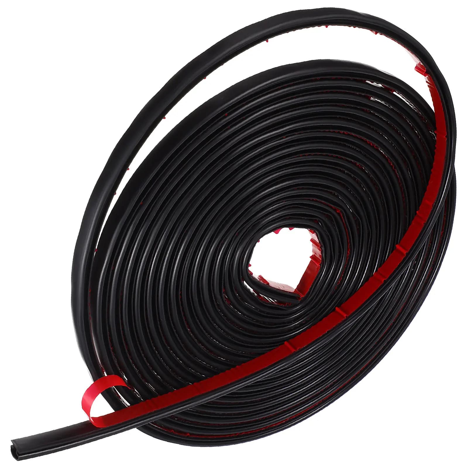 Striscia sigillante nera da 6 m per porte e finestre, in gomma resistente, autoadesiva, isolante acustico, antivento, antirumore, antifreddo