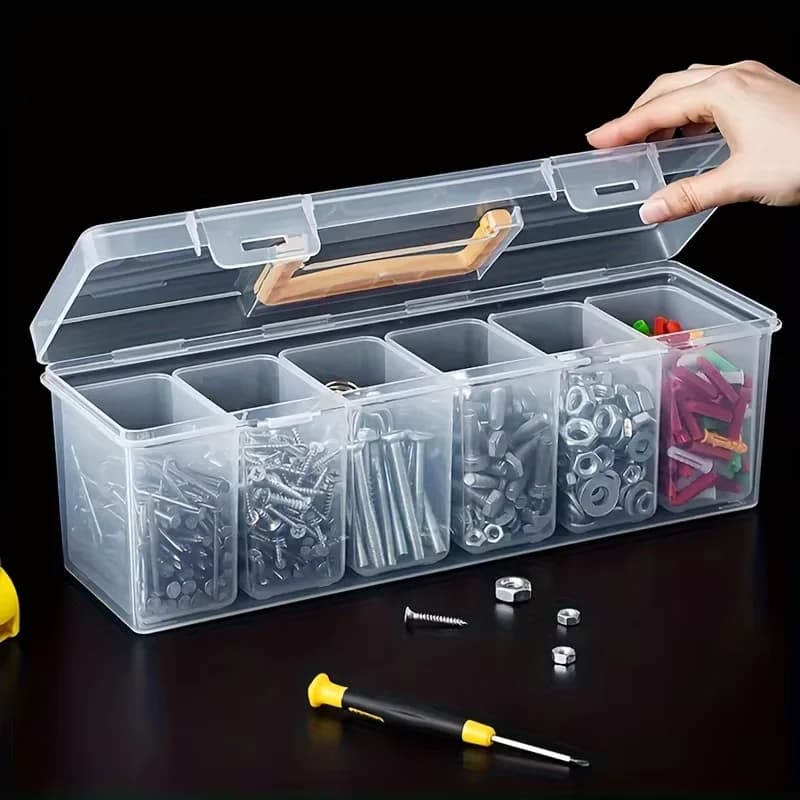 Toolbox Organizer, Tool Box Holder - Heavy duty organizer for nuts, bolts, screws, nails and small fasteners.