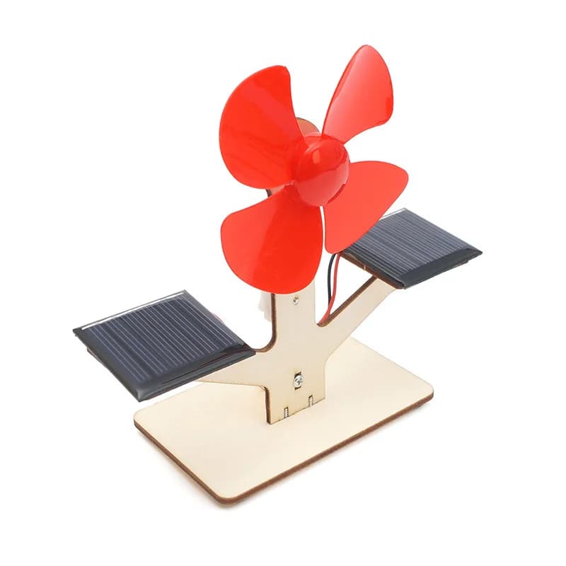 Tecnologia di generazione di energia con ventola solare Materiali fai-da-te Giocattoli scientifici Giocattolo per l'apprendimento della fisica fatto a mano