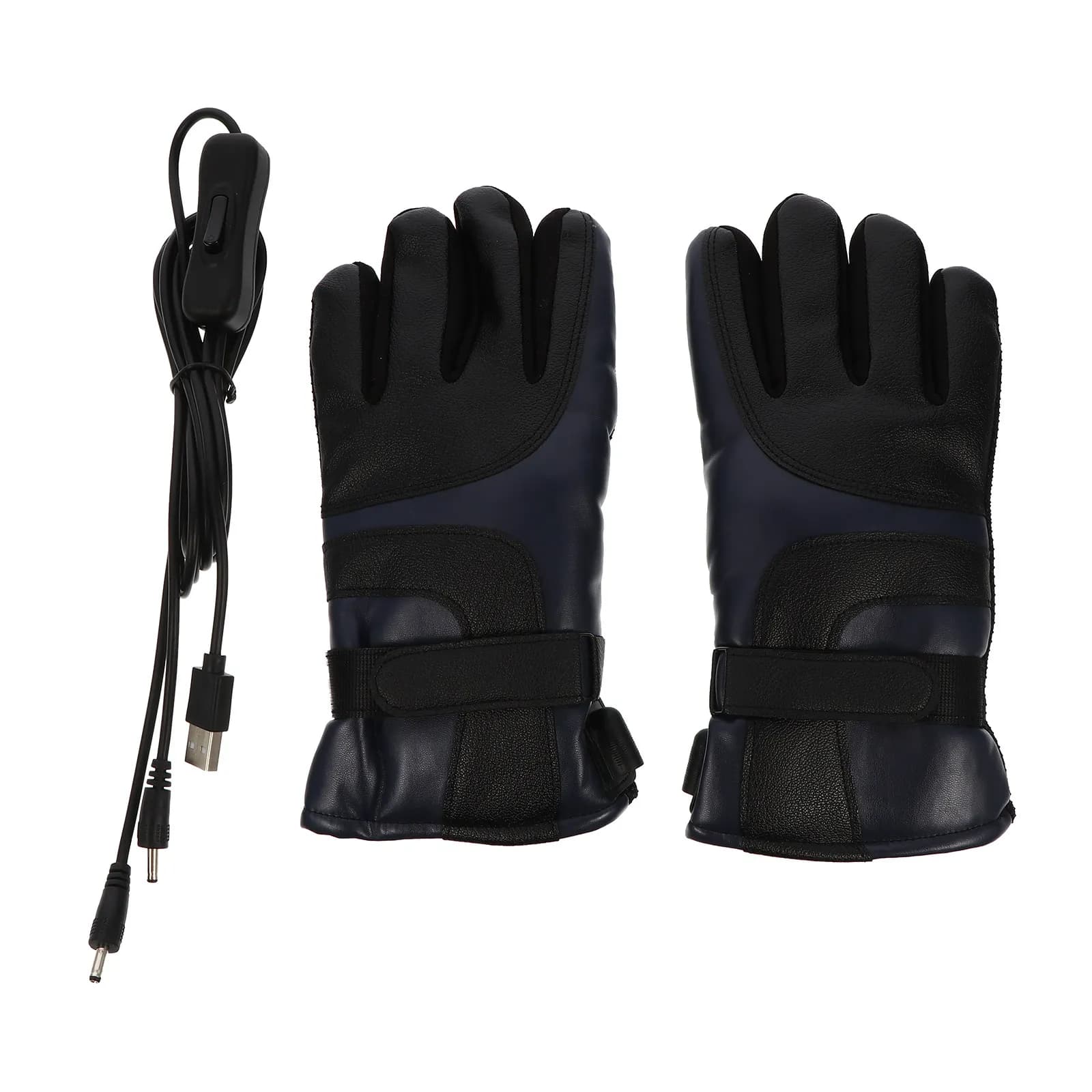 1 paio di guanti riscaldati elettrici impermeabili, guanti termici invernali USB, guanti termici antiscivolo per ciclismo, touchscreen, isolamento termico, scaldamani