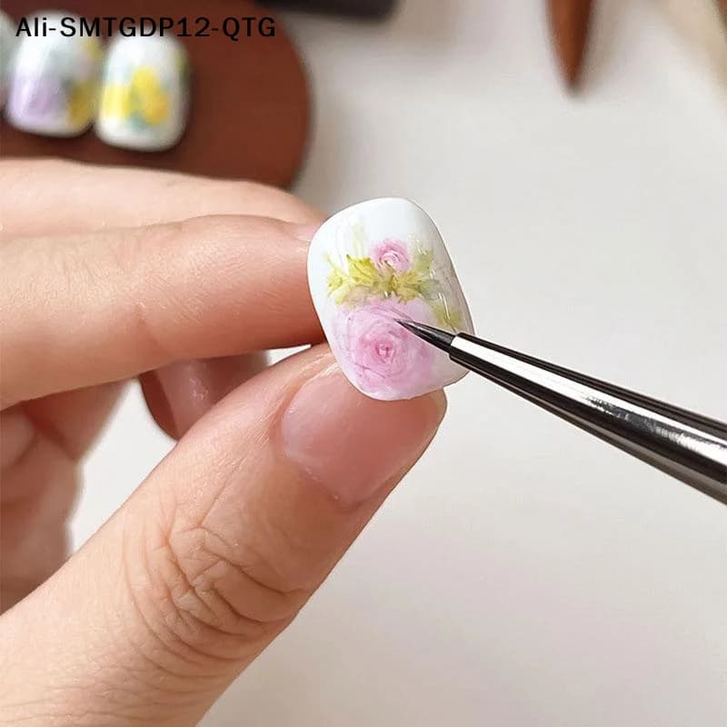Pennello per Unghie in Legno di Sandalo, Pennello per Fototerapia, Penna per Gel UV, Pennello per Nail Art, Pennello Professionale per Manicure, Strumento per Salone