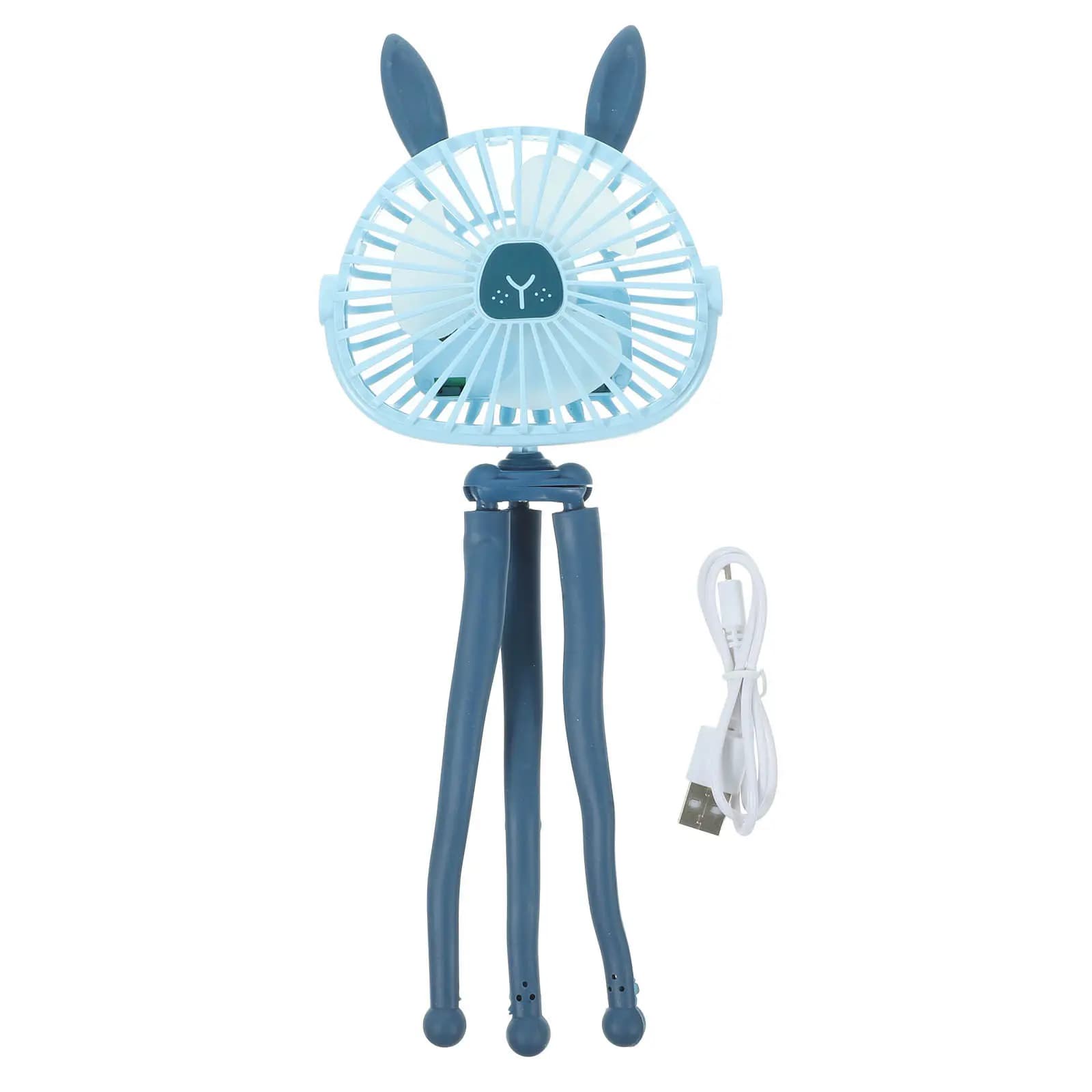 Mini Ventilatore Portatile Ricaricabile per Viaggi, Campeggio, Passeggino, Auto, Ufficio, Palestra, Camera da Letto, Alimentato USB, Piccolo e Potente
